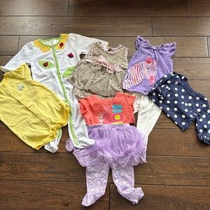 8 Piece Girl's 12M Mix & Match Spring/Summer Bundle Set -  Excellent Condition